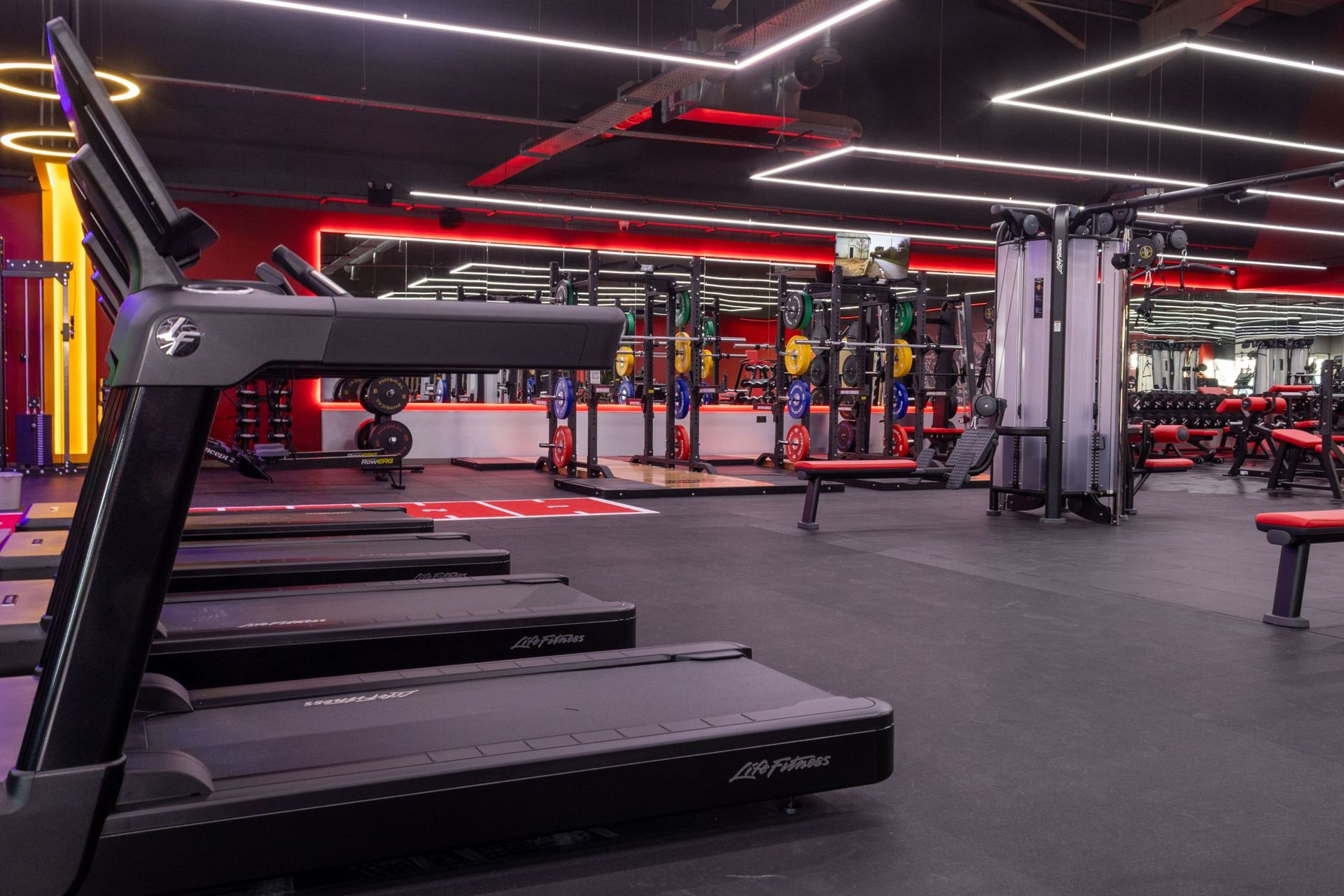 LEDSnaps lumipro system at Snap Fitness Aberystwyth